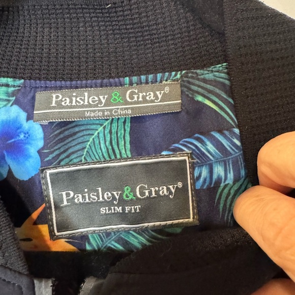 Paisley & Gray Slim Fit Track Jacket size Large - Picture 7 of 15